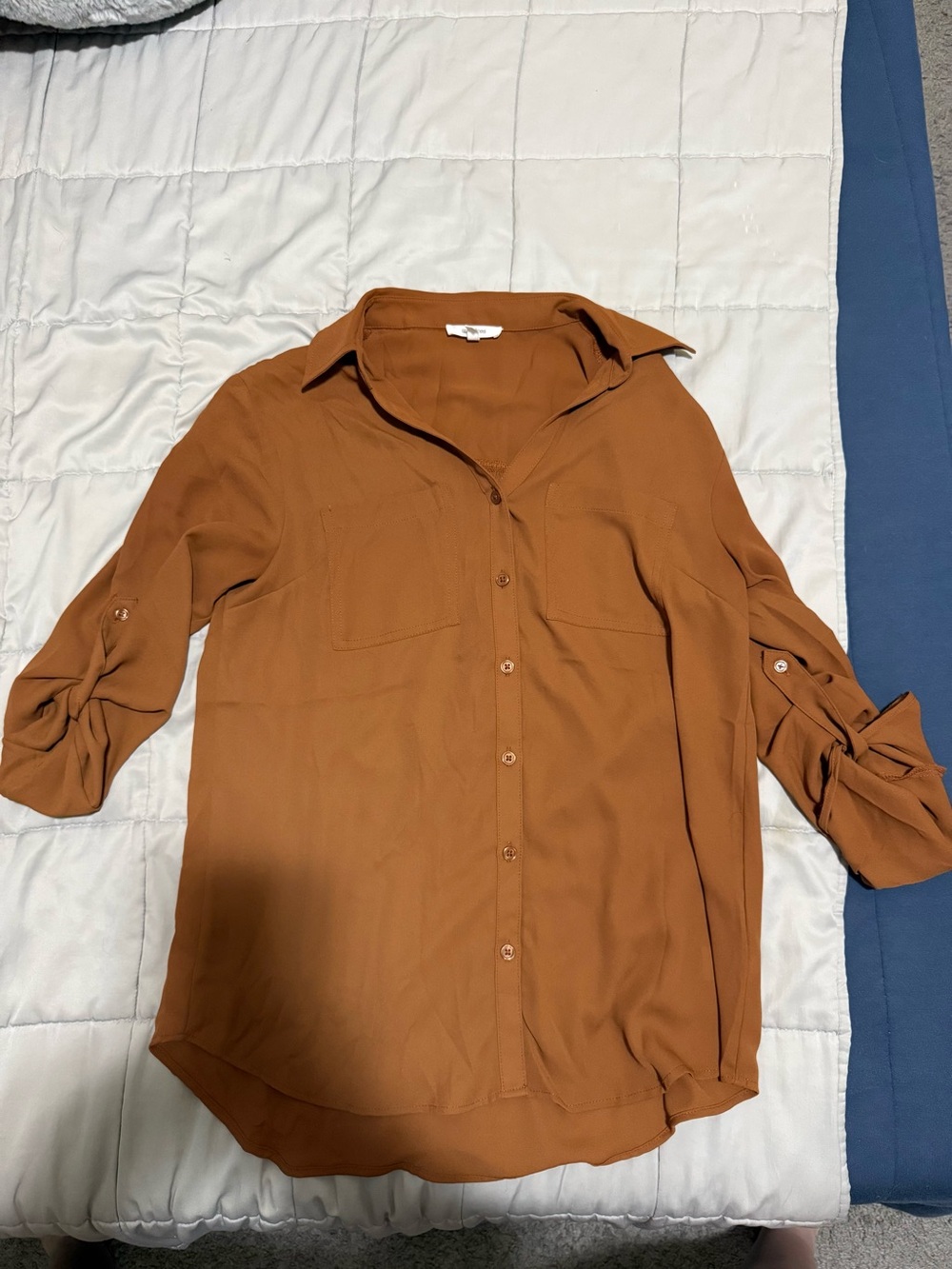 Maurices Rust Button-Down Shirt